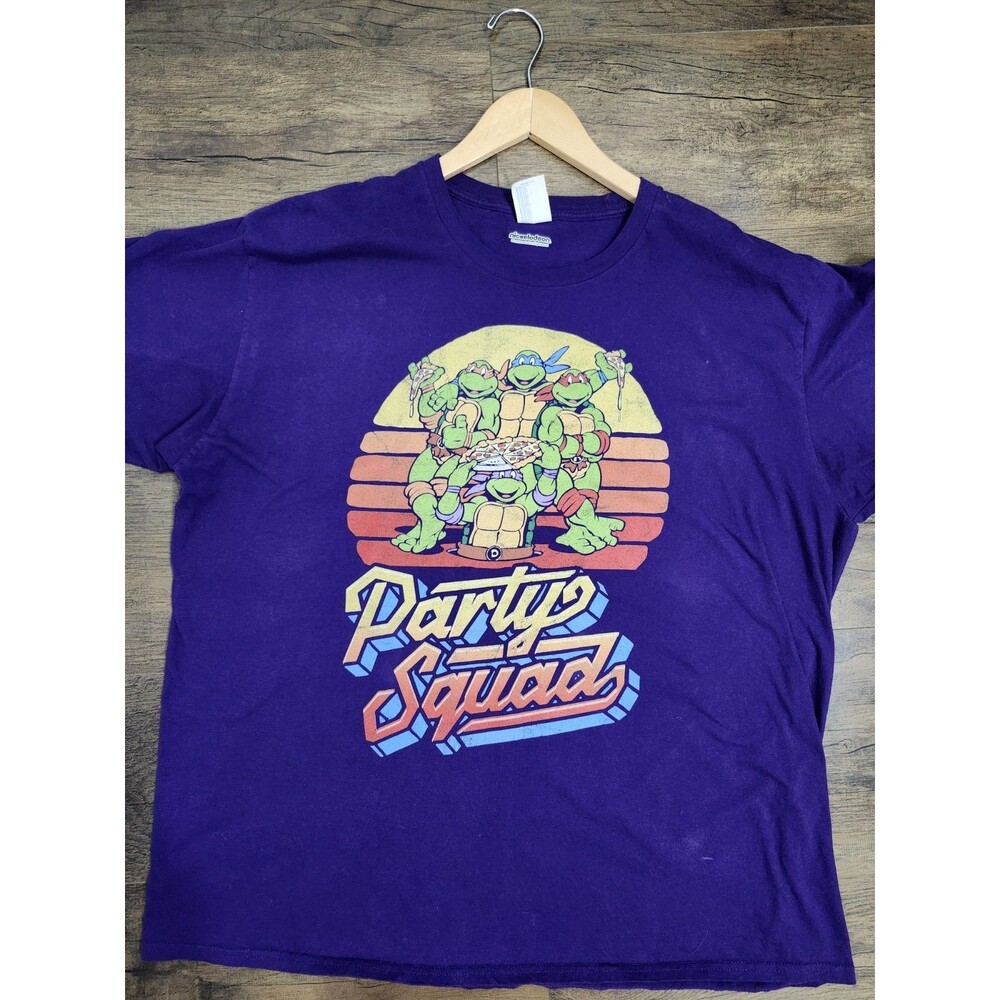 Vintage Teenage Mutant Ninja Turtles TMNT T Shirt Mens 2XL Purple Port & Company